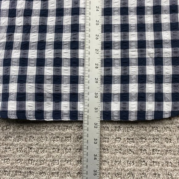 Columbia Shirt Men Large L Black White Gray Checkered Button Down Short Sleeves - Picture 13 of 13